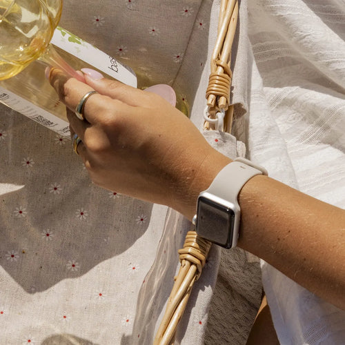 Correa silicona xoxo Wildhearts Apple Watch (blanco estrella)