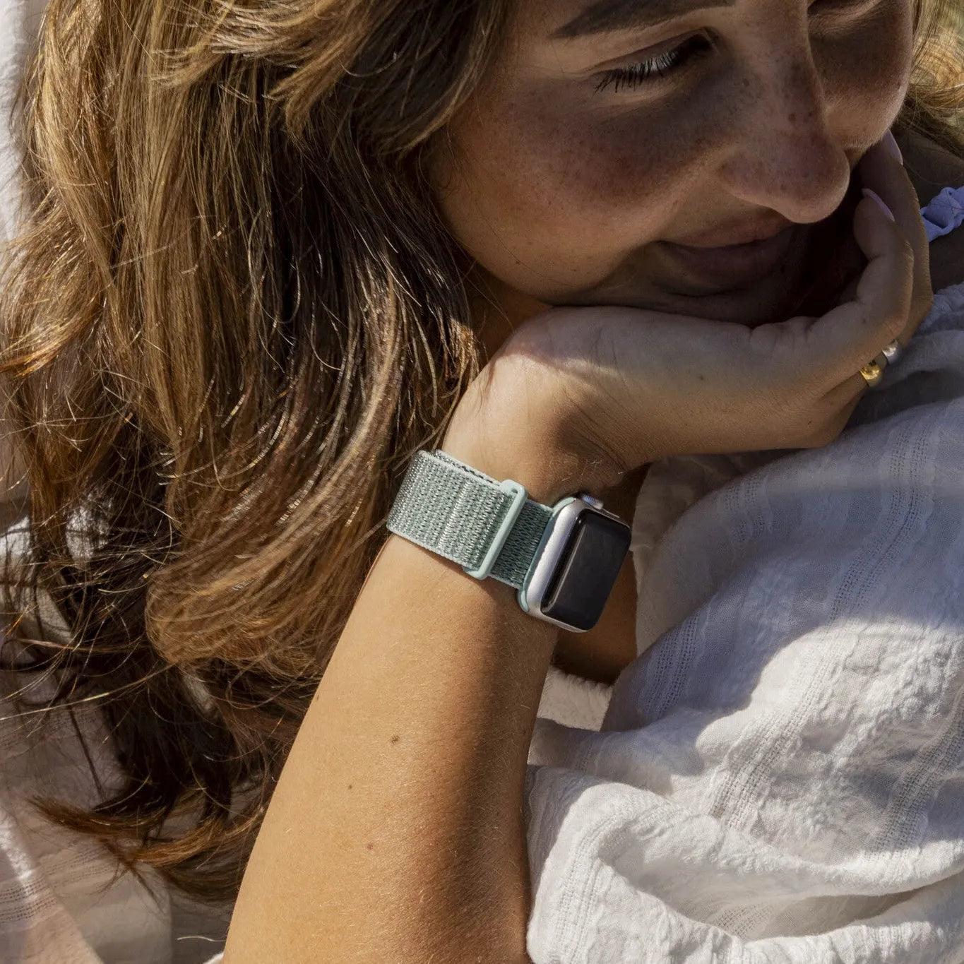 Correa nylon xoxo Wildhearts Apple Watch  (verde menta)