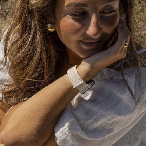 Correa nylon xoxo Wildhearts Apple Watch  (durazno)