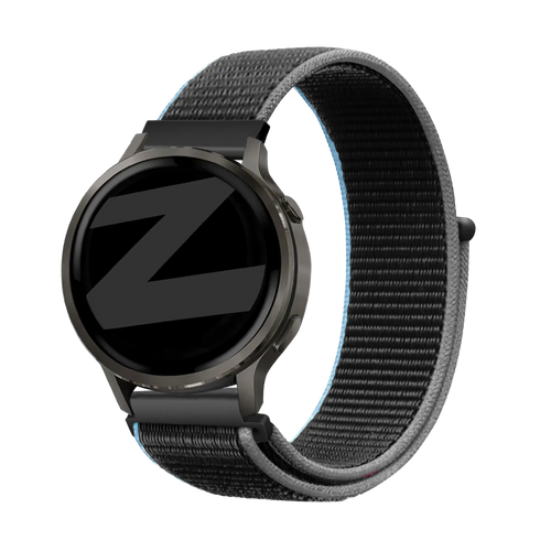 Bandz Garmin Forerunner 570 - 47mm Nylon Loop Strap (Charcoal)