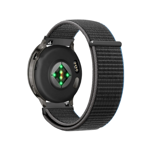 Bandz Garmin Vivoactive 4 Nylon Loop Strap (Charcoal)