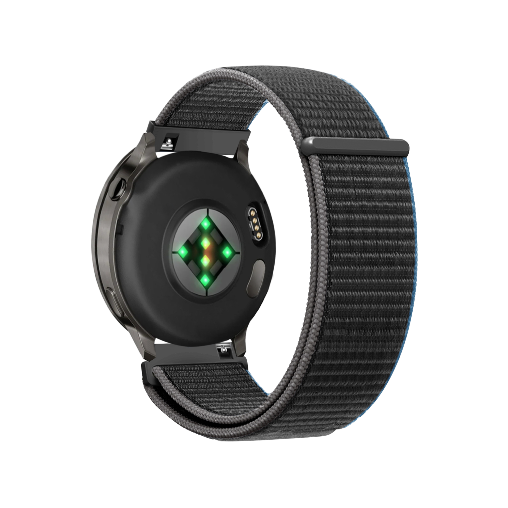 Bandz Garmin Forerunner 255 Nylon Loop Strap (Charcoal)