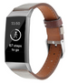 Correa cuero Fitbit Charge 4 (gris oscuro)