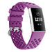 Correa silicona con agujeros Fitbit Charge 4 (morado)