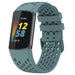 Correa silicona con agujeros Fitbit Charge 6 (azul-gris)