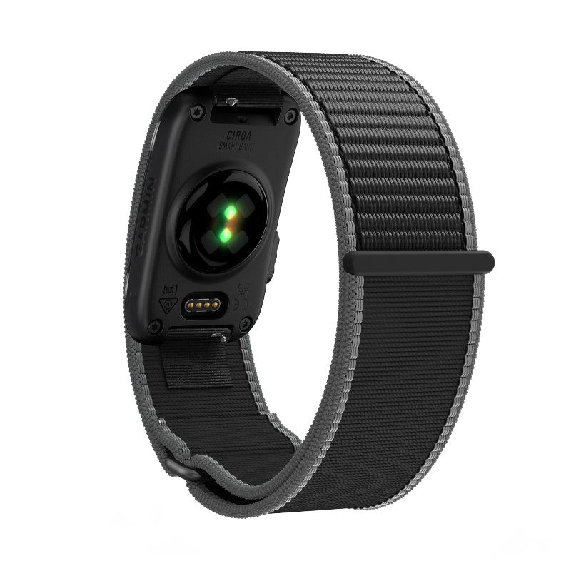 garmin cirqa nylon bracelet charcoal