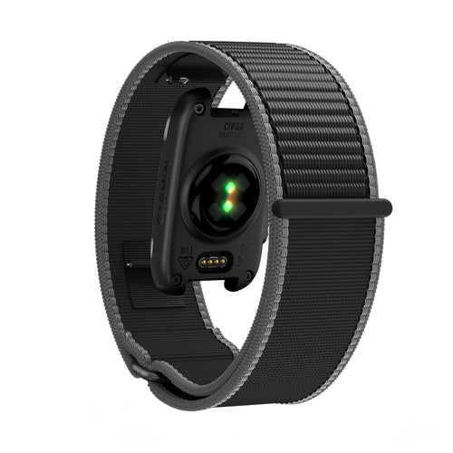 Bandz Corea nylon 'Clásico' Garmin Cirqa (carbón)
