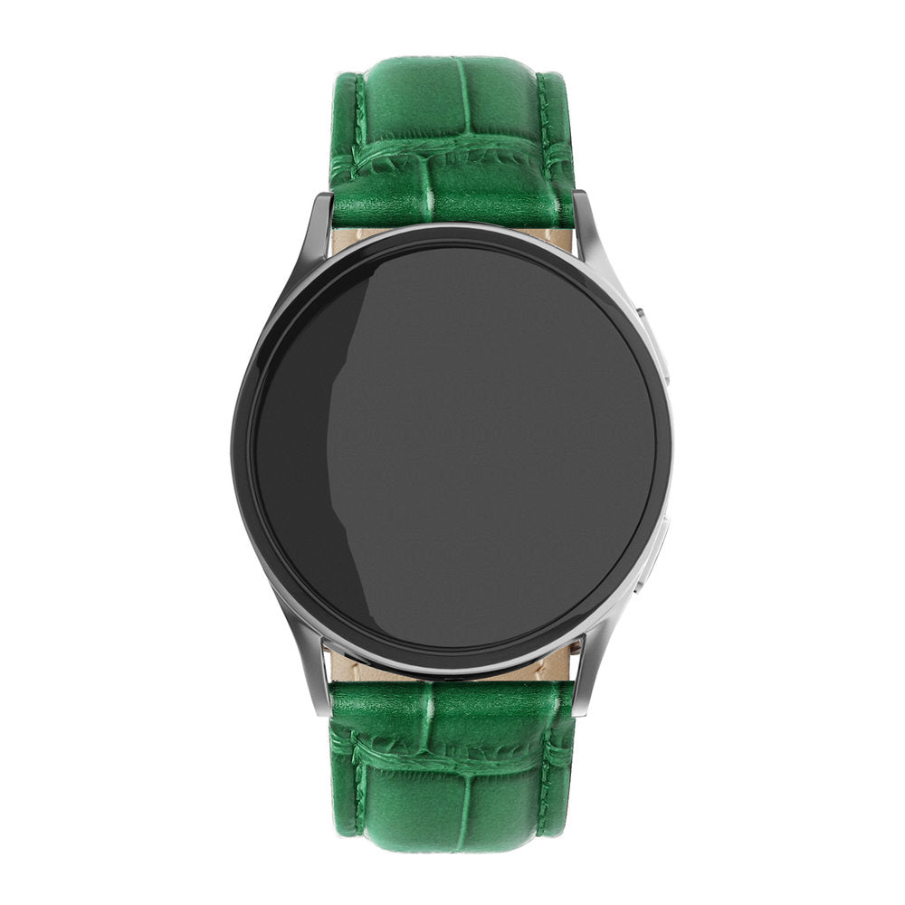 Correa cuero granulado cocodrilo Amazfit Bip 5 (verde)