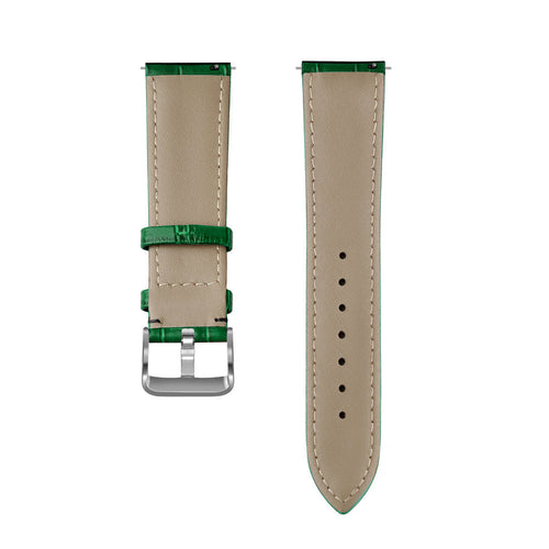Correa cuero estilo cocodrilo Amazfit Balance Ultra (verde)