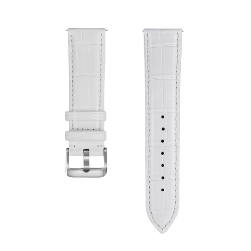 Xiaomi Watch S4 Leather Crocodile Grain Strap (White)