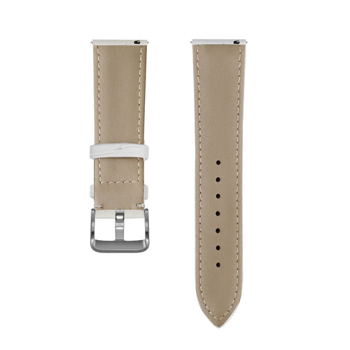 Xiaomi Watch S4 Leather Crocodile Grain Strap (White)