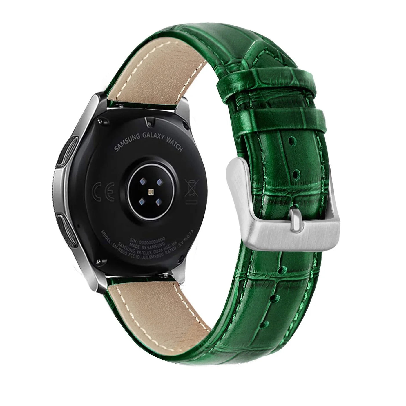 Correa cuero cocodrilo granulado Amazfit Bip U (Pro) (verde)