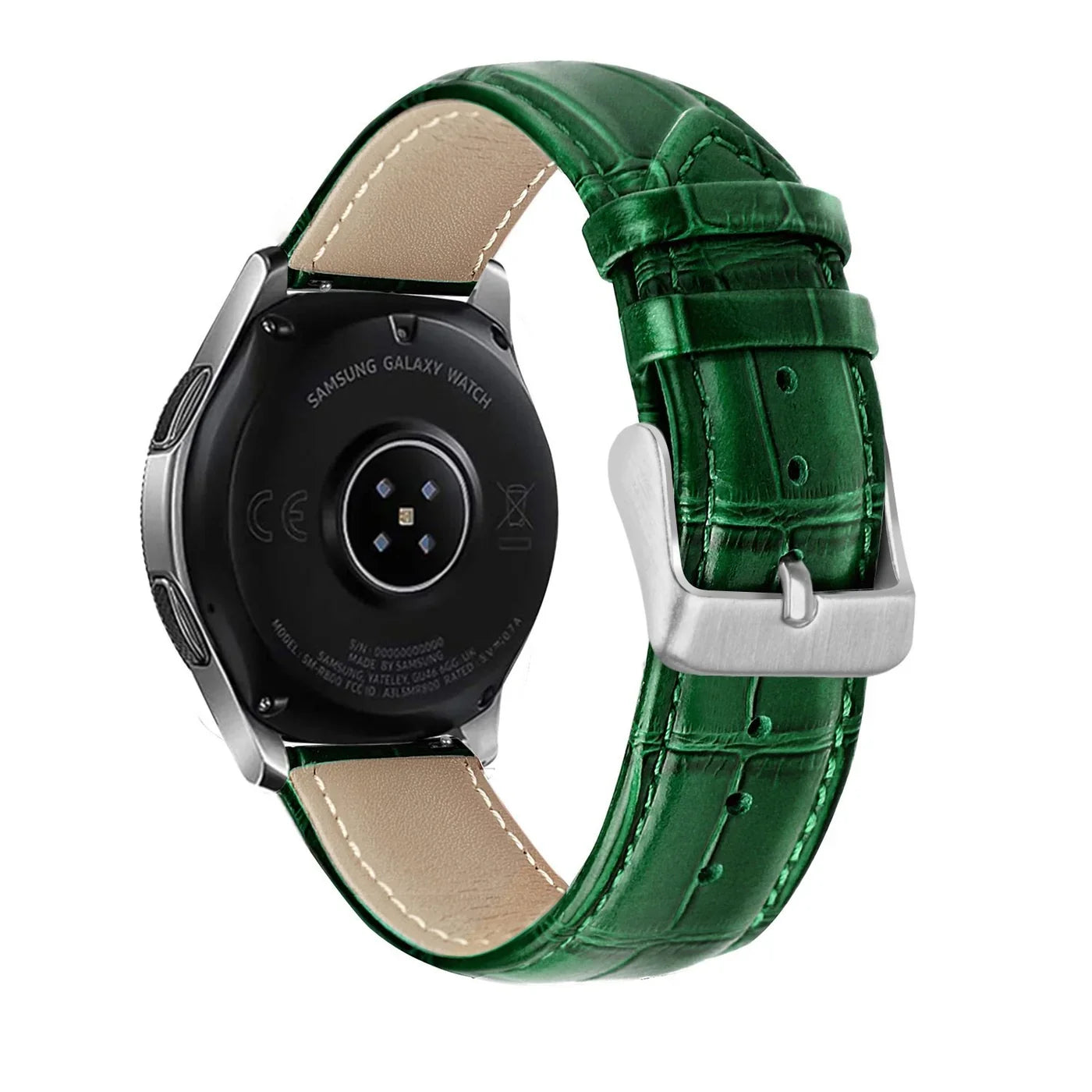 Amazfit Active Crocodile Leather Grain Strap (Green)