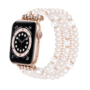 Apple Watch Beaded Crystal Strap (Pink)