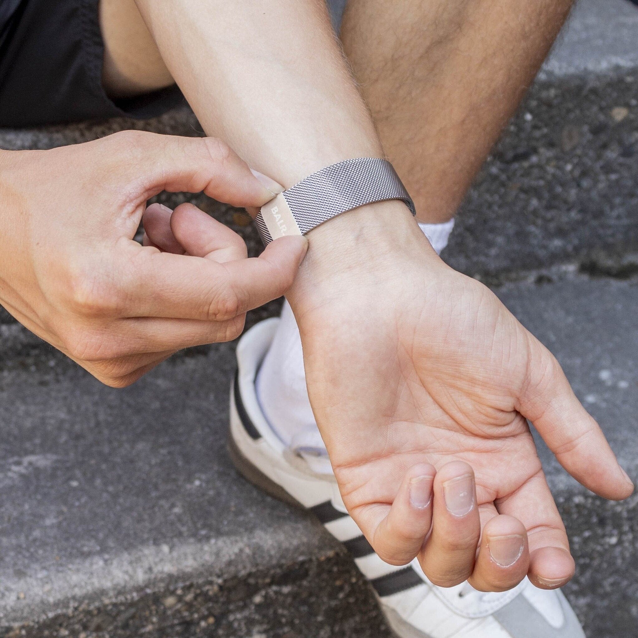 BALR Polar Grit X Pro Milanese Strap (Silver)