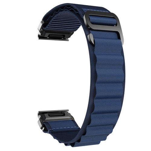 Correa Alpine nylon Garmin Fenix 8 - 47mm (azul oscuro)