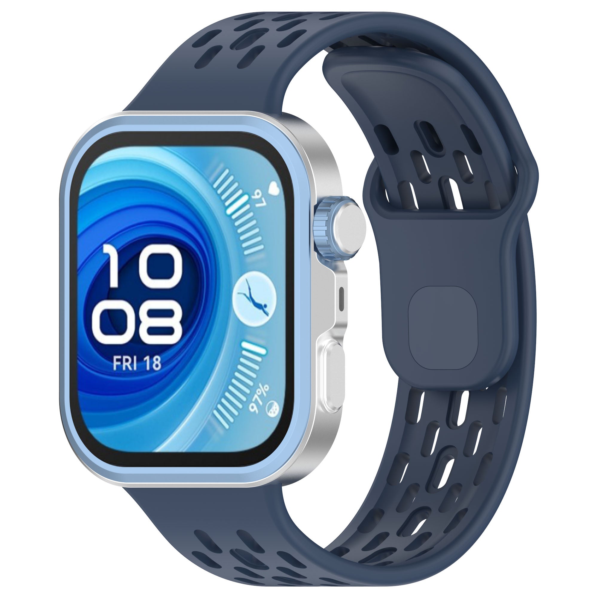 Huawei Watch Fit 3 Silicone Air Strap (Dark Blue)
