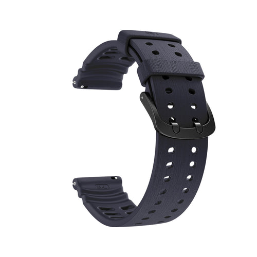 Polar Grit X2 Pro Silicone Grain Strap (Dark Blue)