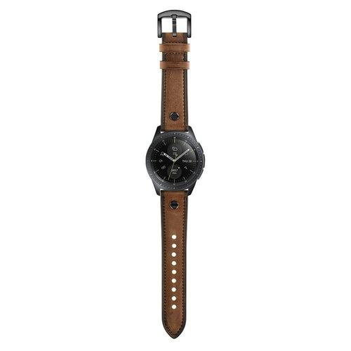 Correa cuero con tornillo Oppo Watch X2 (negro)