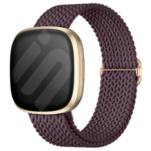 Fitbit Sense Adjustable Woven Strap (Dark Cherry)