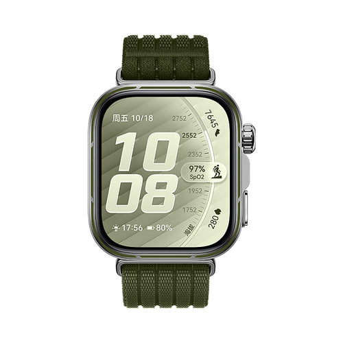 Huawei Watch Fit 3 Ultra Thin Nylon Strap (Dark Green)