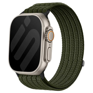Apple Watch -  Ultra Thin Nylon Strap (Dark Green)