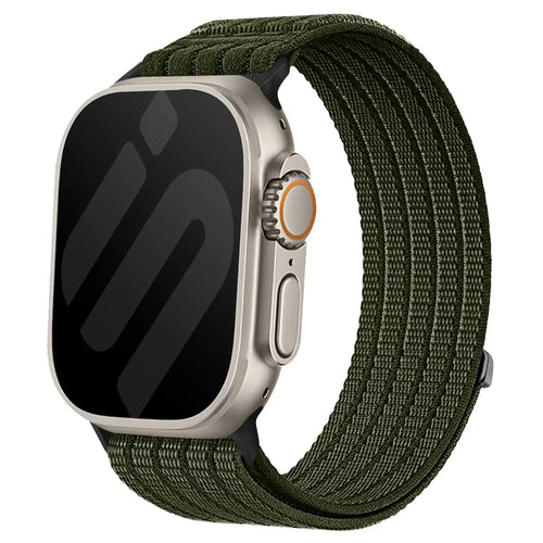 Apple Watch -  Ultra Thin Nylon Strap (Dark Green)