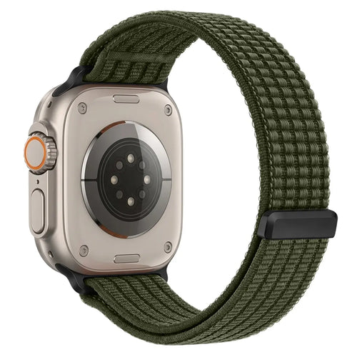 Apple Watch -  Ultra Thin Nylon Strap (Dark Green)