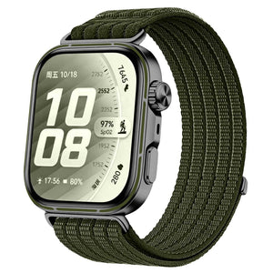 Huawei Watch Fit 3 Ultra Thin Nylon Strap (Dark Green)