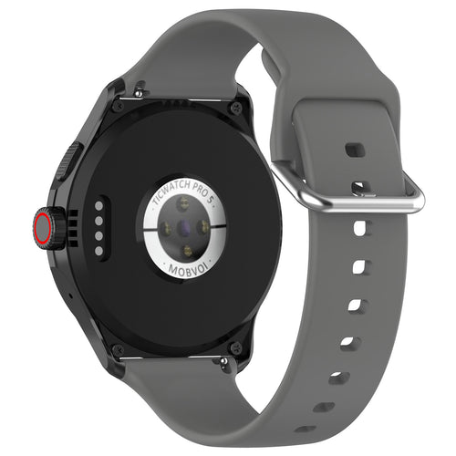 Universal 24mm Silicone Buckle Strap (Dark Grey)