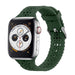 Correa silicona estampado Apple Watch (verde oscuro)
