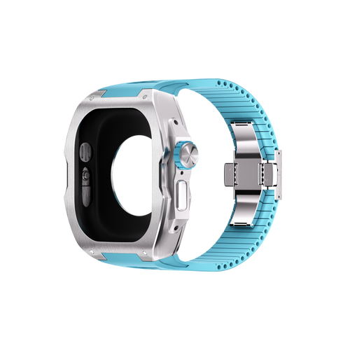 Reqior Funda con correa de goma Apple Watch Ultra (azul)