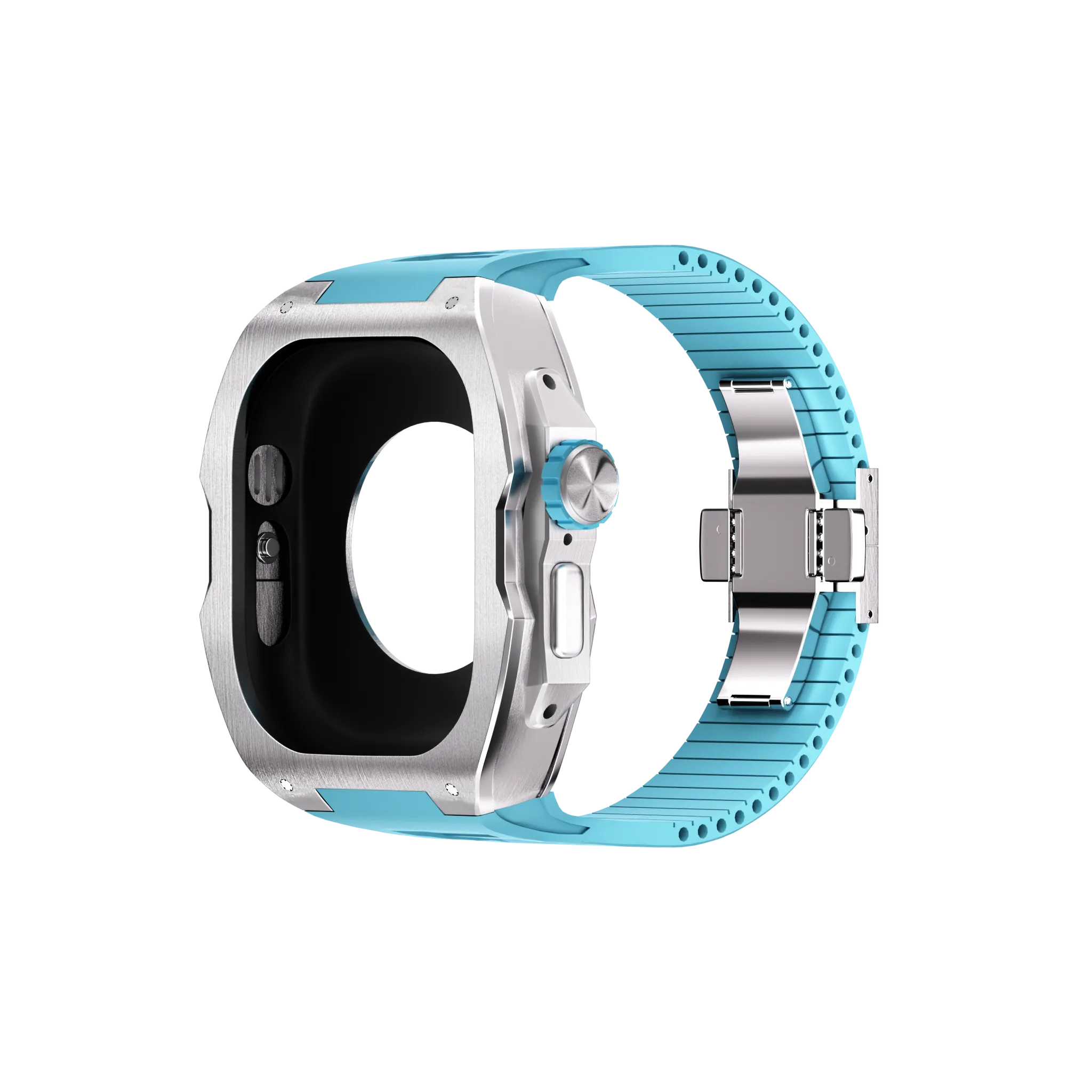 Reqior Funda con correa de goma Apple Watch Ultra (azul)