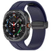 Correa silicona con D-buckle Samsung Galaxy Watch Ultra (azul oscuro)