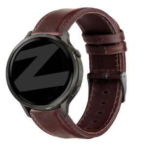 Bandz Garmin Forerunner 70 Leather Strap 'Classic' (Dark Brown)