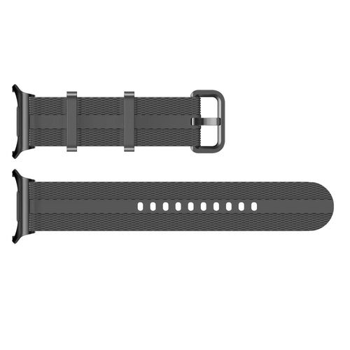 Correa activa silicona Samsung Galaxy Watch Ultra (gris oscuro/naranja)
