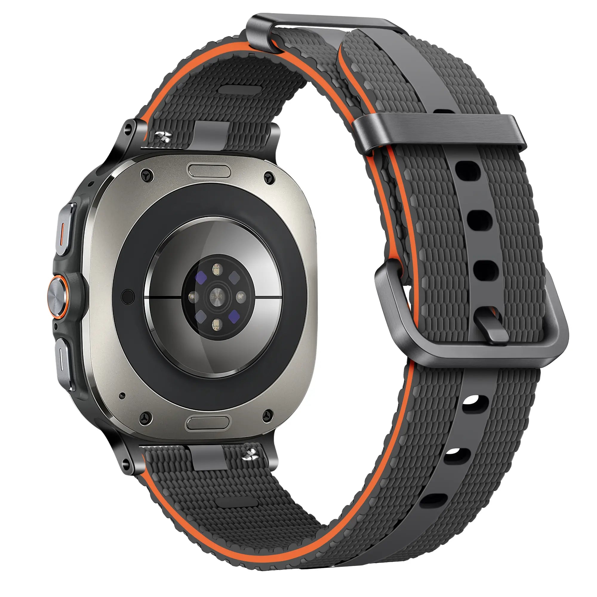 Correa activa silicona Samsung Galaxy Watch Ultra (gris oscuro/naranja)