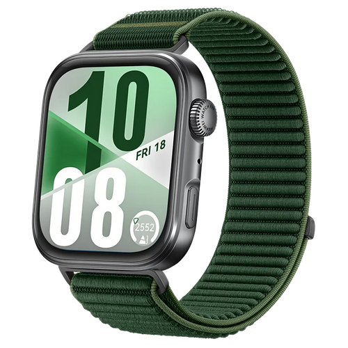 Huawei Watch Fit 3 Nylon Wave Strap (Dark Green)