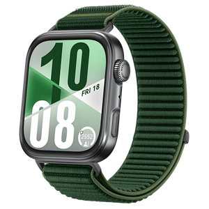 Huawei Watch Fit 4 Pro Nylon Wave Strap (Dark Green)