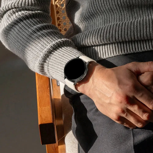 Bandz Garmin Vivoactive 4s siliconen band 'Classic' (sterrenlicht)