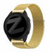 Bandz Garmin Forerunner 165 Milanese Loop Strap (Gold)