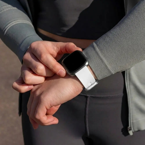 Fitbit Versa-Versa 2 Silicone Strap (White)