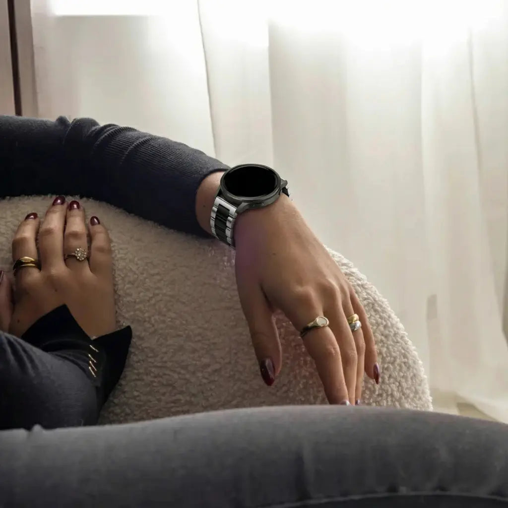 Bandz Correa acero 'Classic' Garmin D2 Air X15 (plateado/negro)