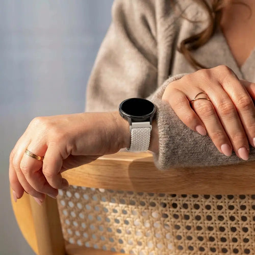 Bandz Garmin Venu 4 - 41mm Braided Strap 'Parachute' (Starlight)