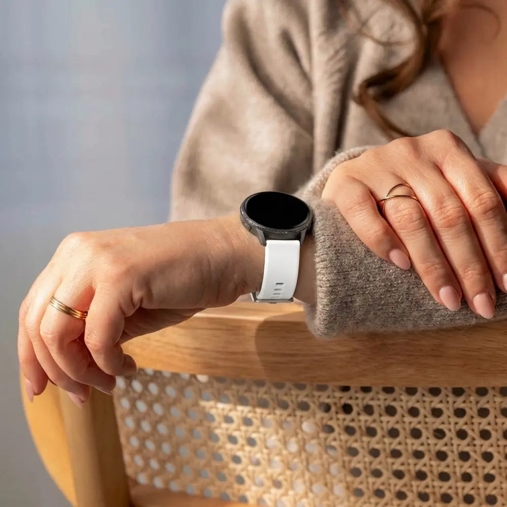 Bandz Correa silicona 'Classic' Garmin Vivomove 3s (blanco)