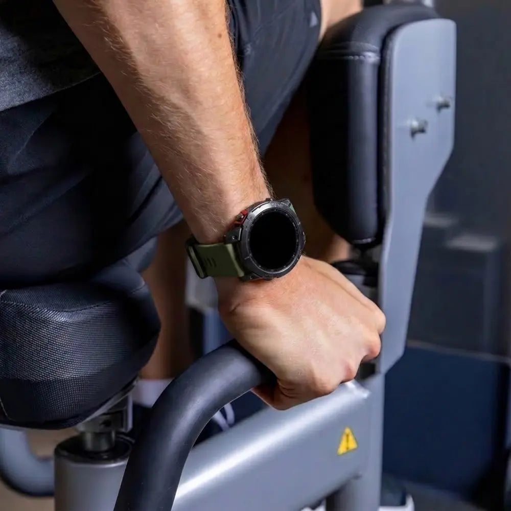 Garmin Fenix 7 D-Buckle Silicone Strap (Army Green)