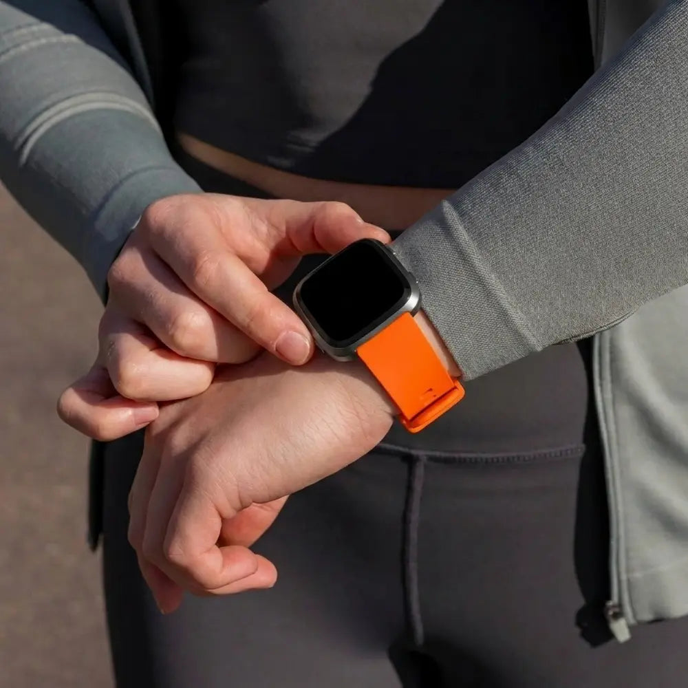 Fitbit Versa-Versa 2 Silicone Strap (Orange)