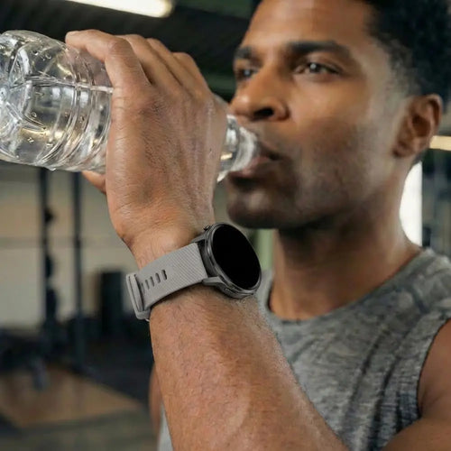 Bandz Correa silicona 'Deluxe' Garmin Vivoactive 4s (gris)