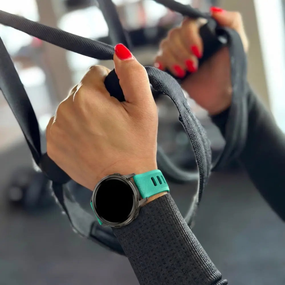 Bandz Correa deportiva con hebilla Garmin Venu 2s (aqua/negro)