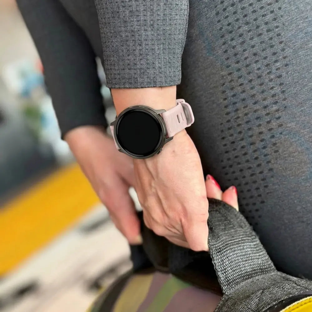 Bandz Correa deportiva con hebilla Garmin Vivoactive 4s (rosa/blanco)
